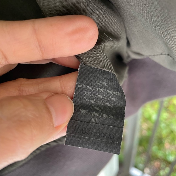 John Vervatos Dark Gray Down Puffer Vest Size Medium - Picture 5 of 9